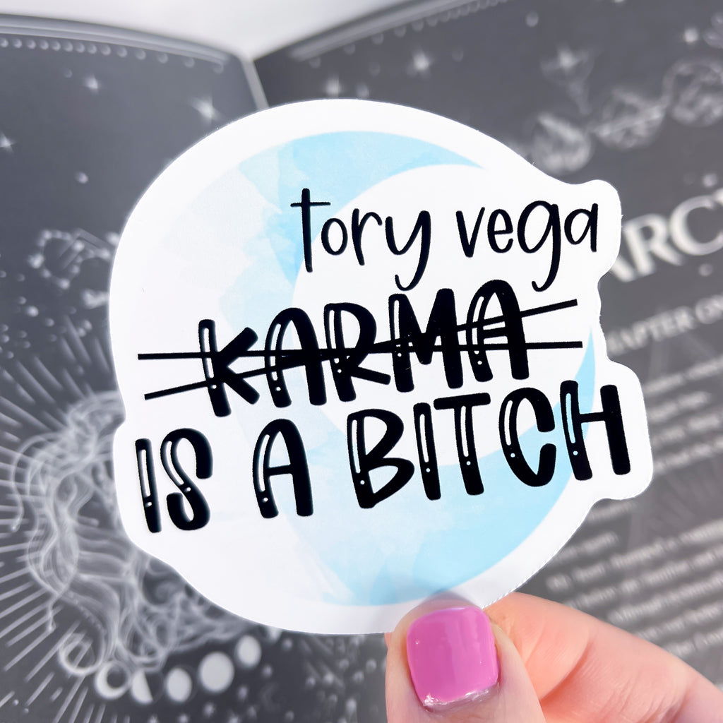 Karma + Tory Vega Vinyl Sticker | Zodiac Academy OFFICIALLY LICENSED