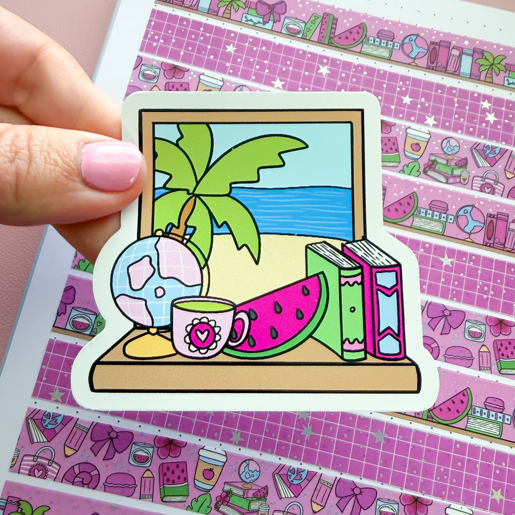 Watermelon Window Vinyl Die Cut Sticker