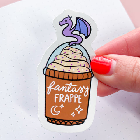 Fantasy Frappe Vinyl Die Cut Sticker