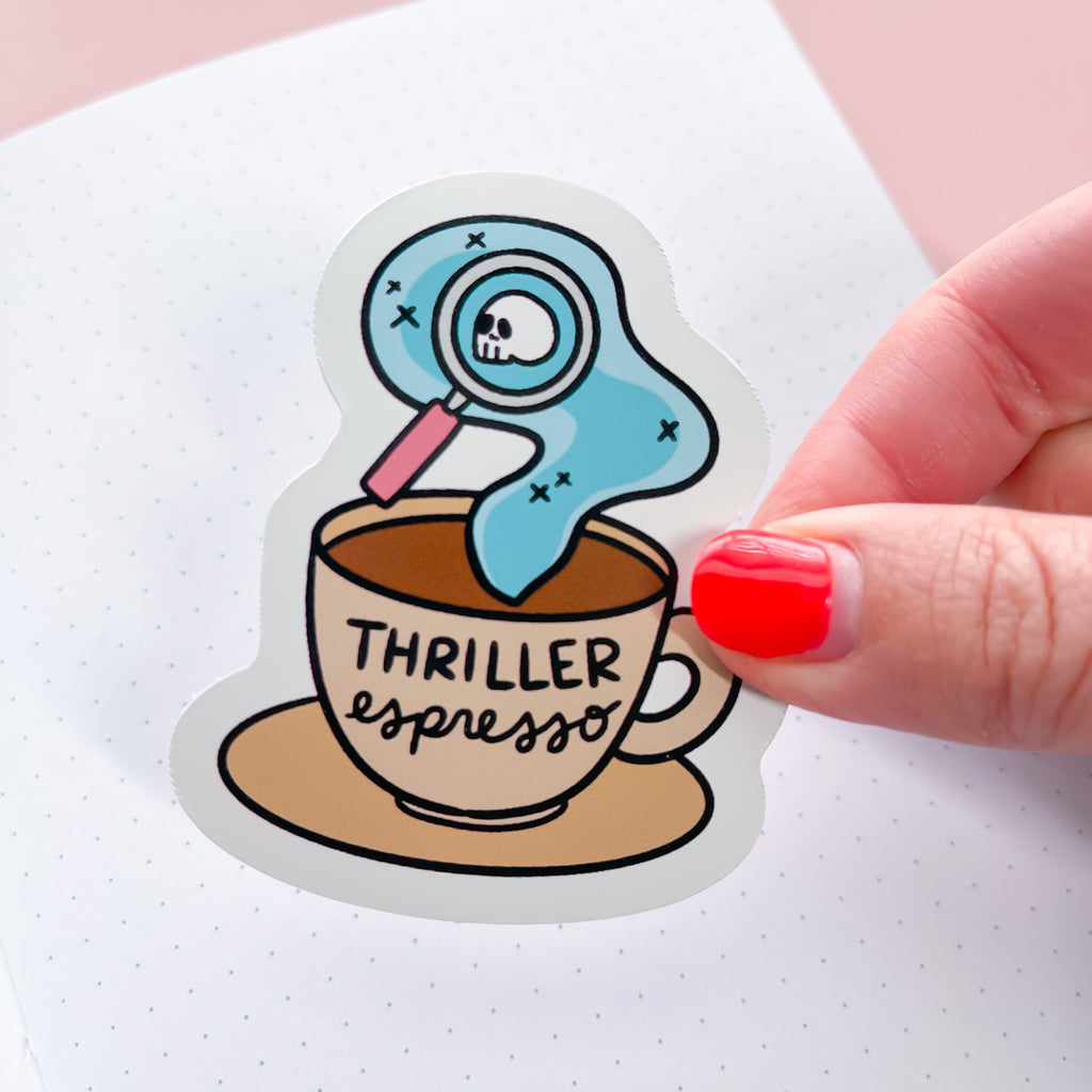 Thriller Espresso Vinyl Die Cut Sticker
