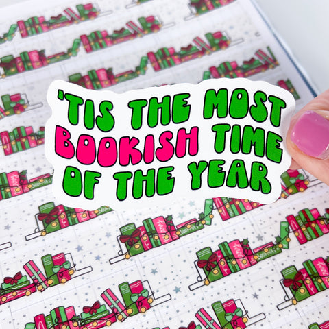 Bookish Time of the Year Vinyl Die Cut Sticker