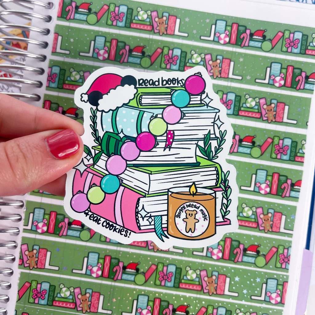 Read Books + Eat Cookies Vinyl Die Cut Sticker