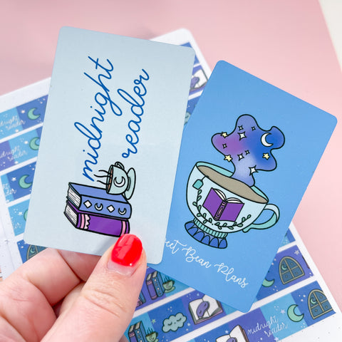 Midnight Reader Washi Card