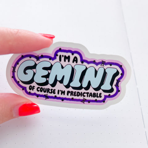 I'm a Gemini Vinyl Die Cut Sticker