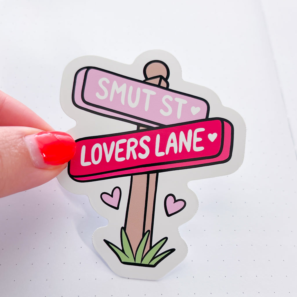 Lovers Lane Vinyl Die Cut Sticker