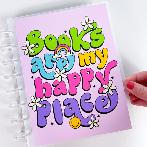 Books Happy Place - Disc Bound Sticker Album