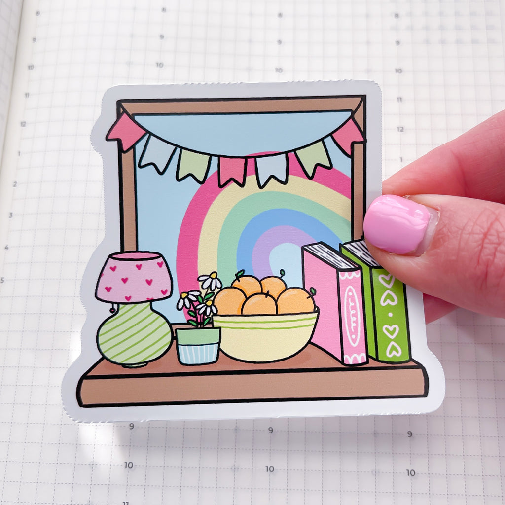 Lime Green Window Vinyl Die Cut Sticker
