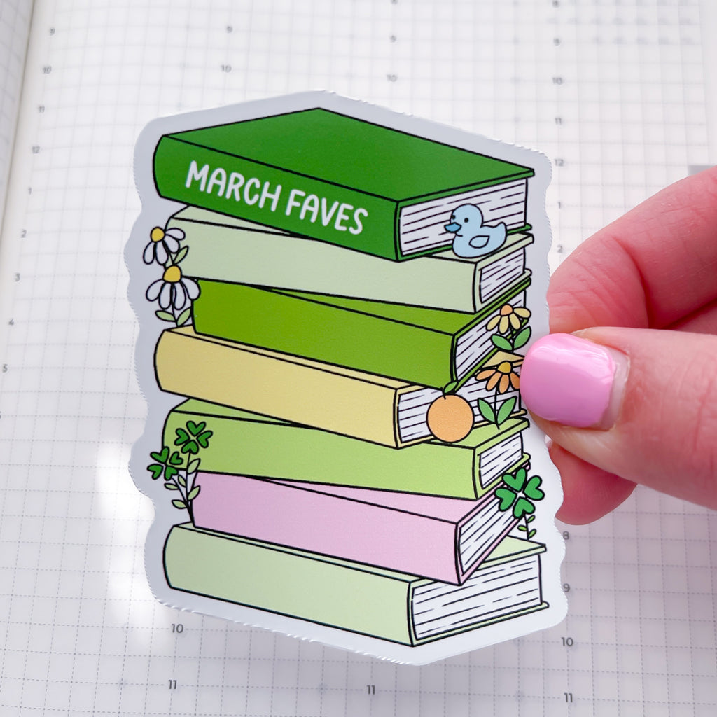 March 2026 Faves Vinyl Die Cut Sticker