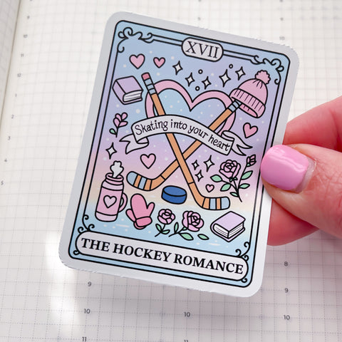 Hockey Romance Tarot Vinyl Die Cut Sticker