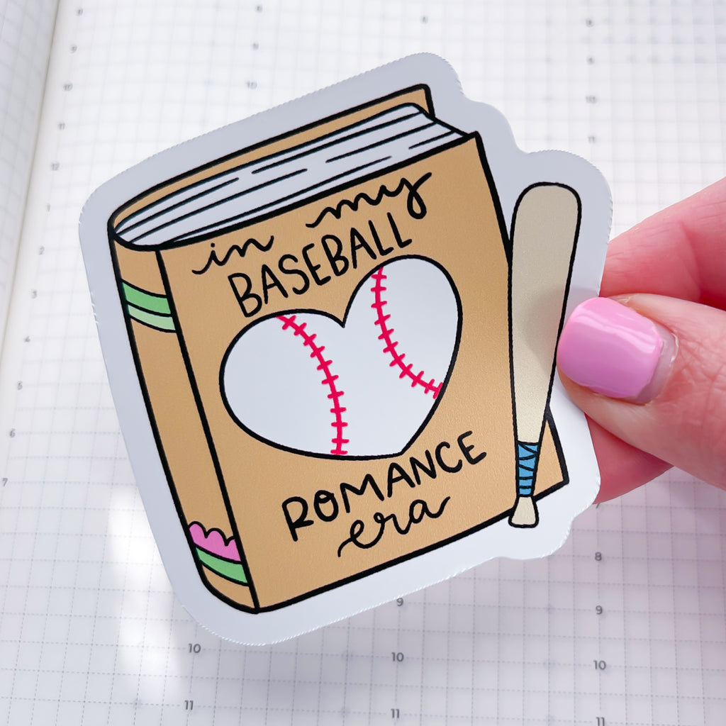 Baseball Era Book Vinyl Die Cut Sticker