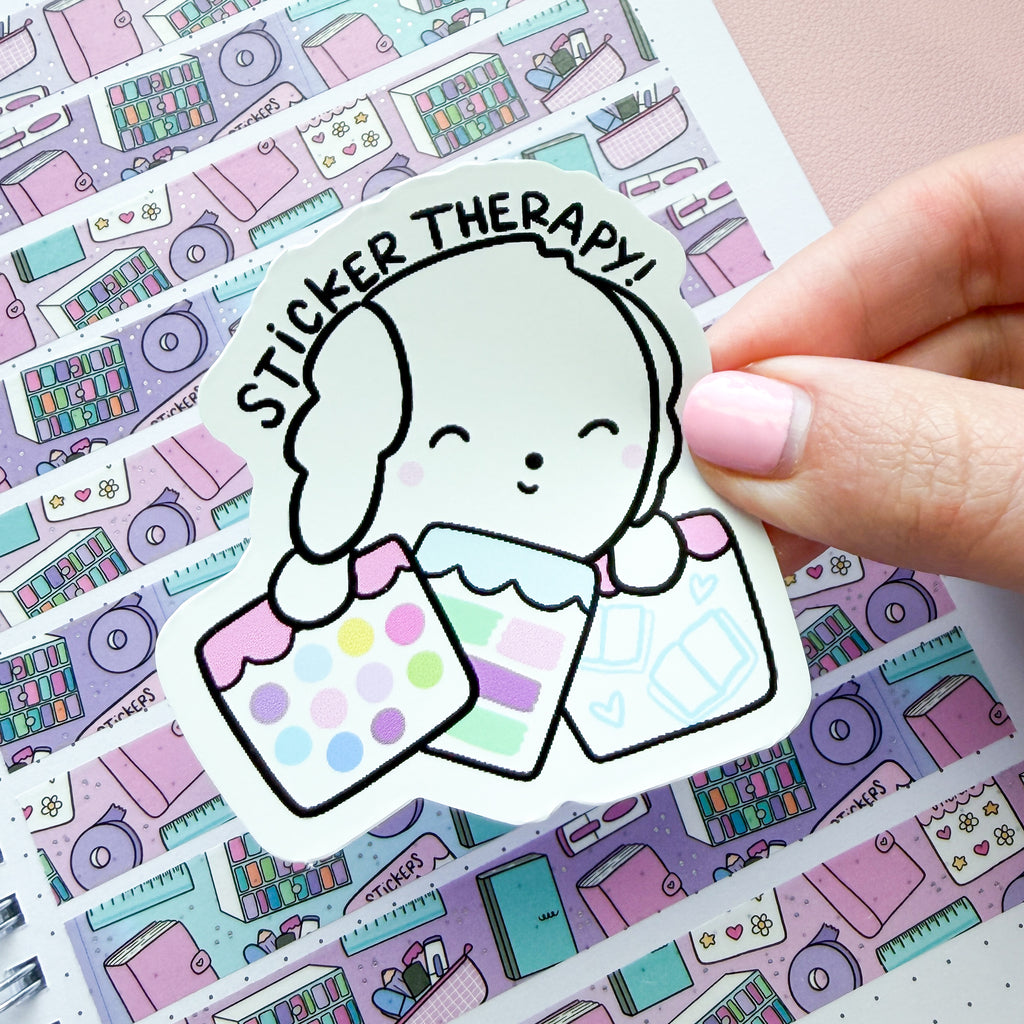 Sticker Therapy Bean Vinyl Die Cut Sticker
