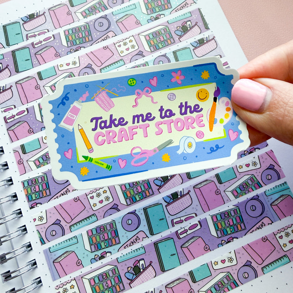 Craft Store Vinyl Die Cut Sticker
