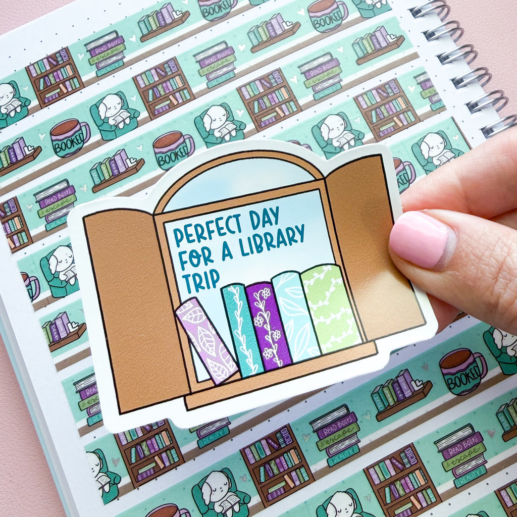 Perfect Library Trip Vinyl Die Cut Sticker