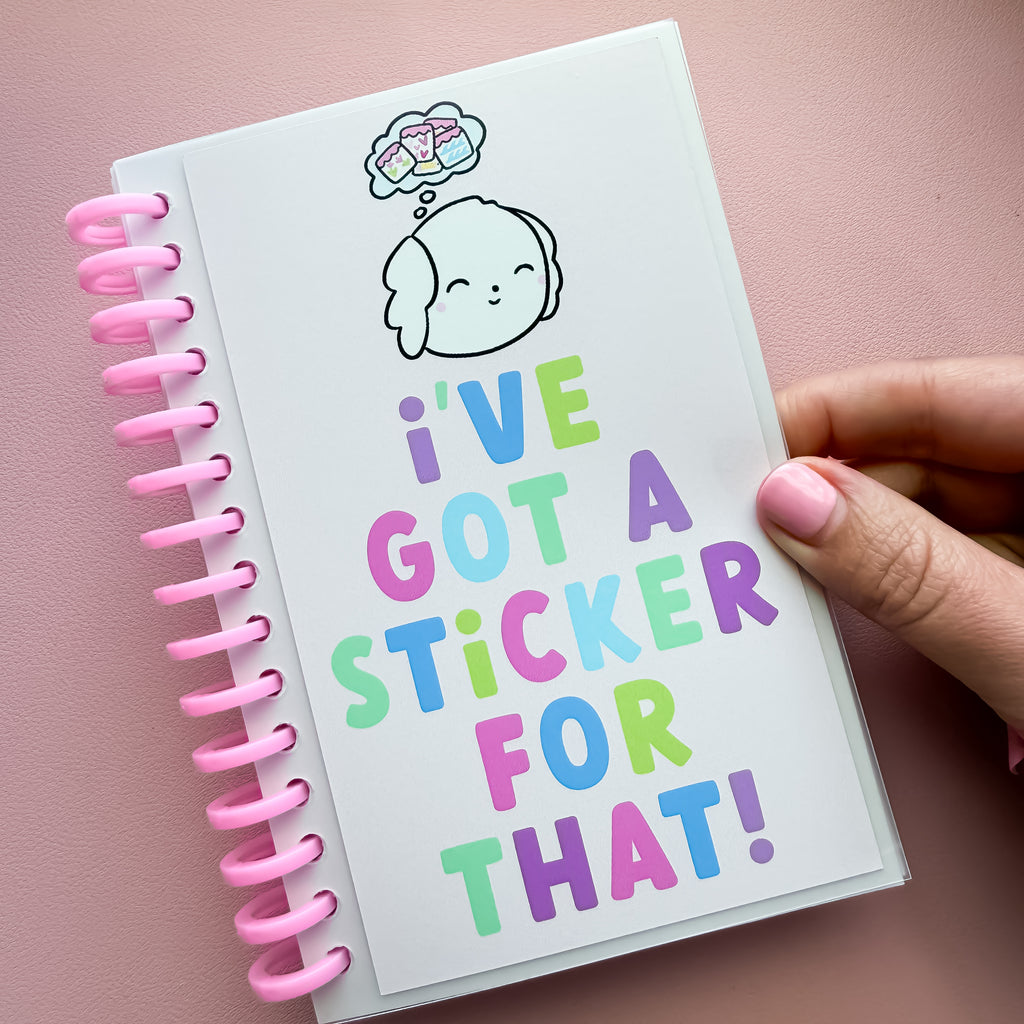 4x6 Sticker For That Pink Coil Reusable Sticker Book