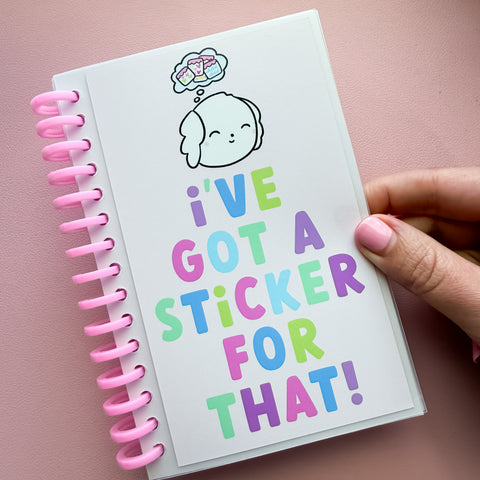 4x6 Sticker For That Pink Coil Reusable Sticker Book