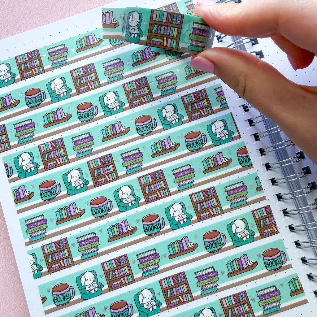 Holo Foil Bean's Library Washi Tape (15mm)