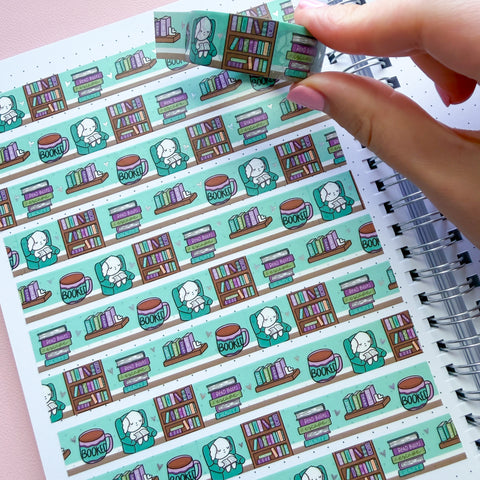 Holo Foil Bean's Library Washi Tape (15mm)