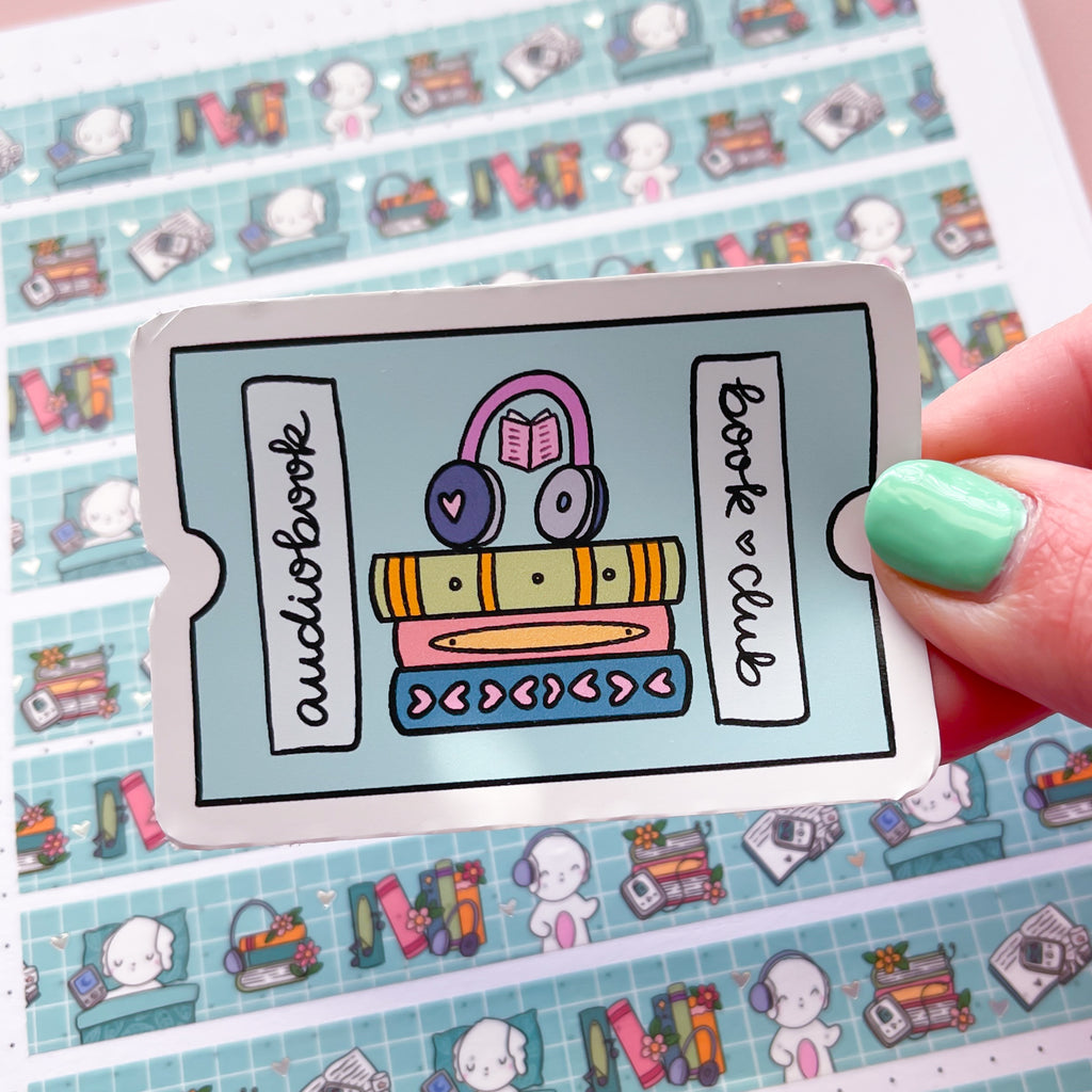 Audiobook Ticket Vinyl Die Cut Sticker