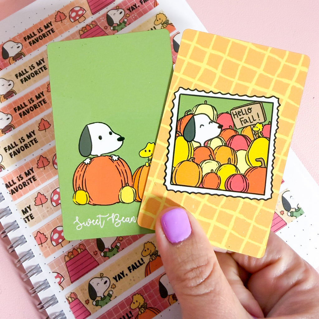 Fall Peanut Washi Card