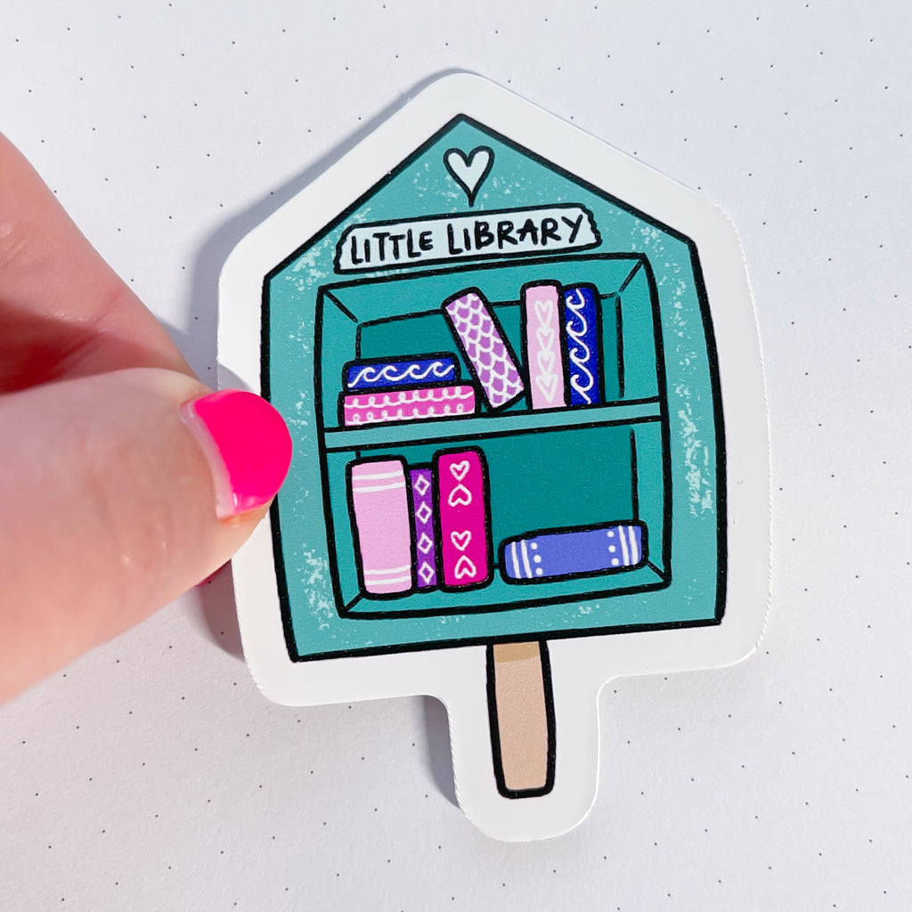 Little Summer Library Vinyl Die Cut Sticker