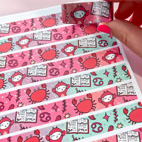 Holo Foil Cancer Washi Tape (15mm)