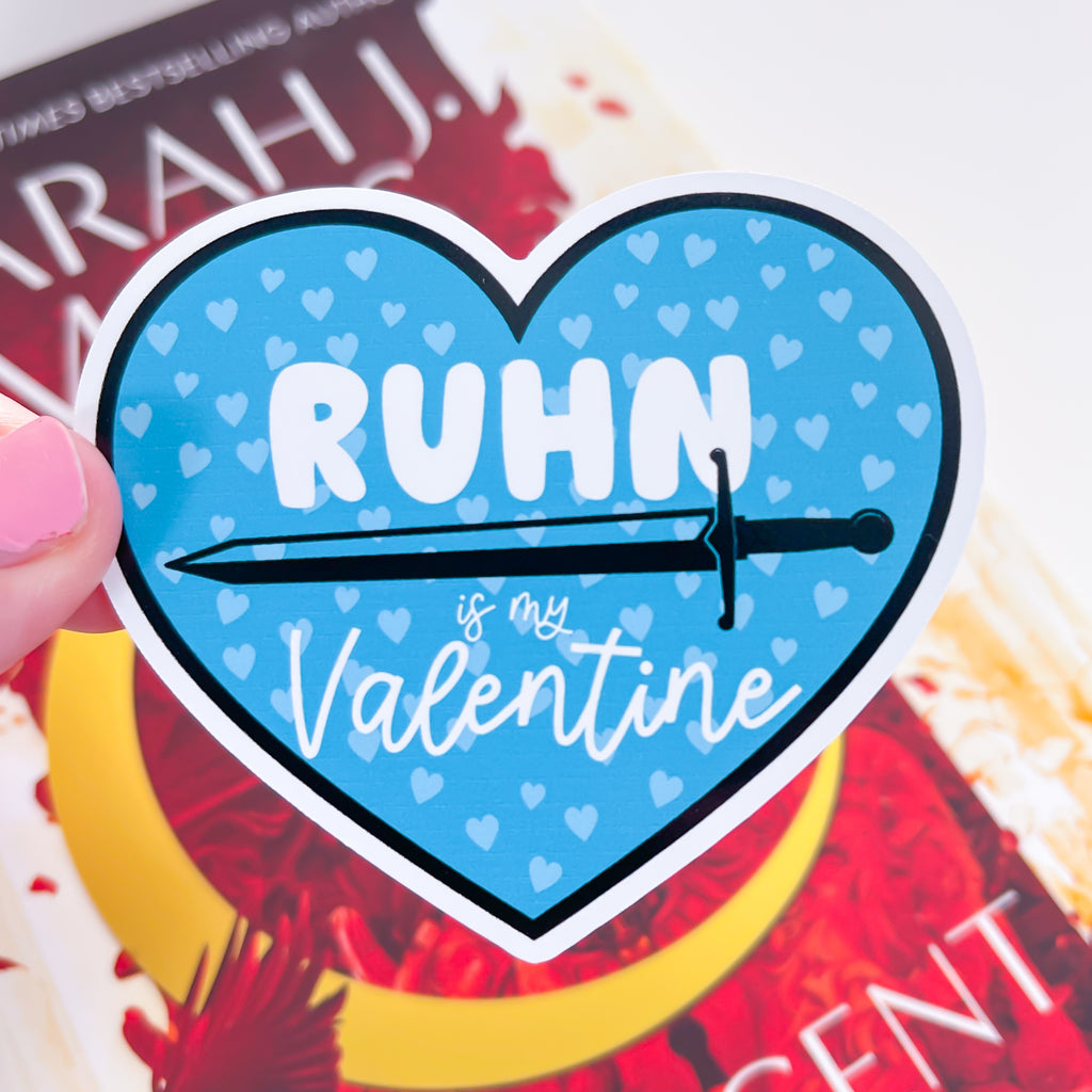 Ruhn Is My Valentine Crescent City Vinyl Sticker | SJM OFFICIALLY LICENSED