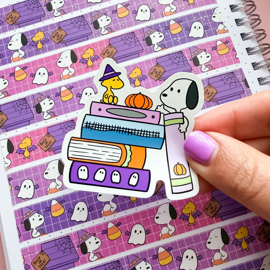 Halloween Peanut Books Vinyl Die Cut Sticker