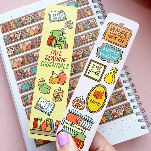 Fall Reading Essentials Metal Bookmark
