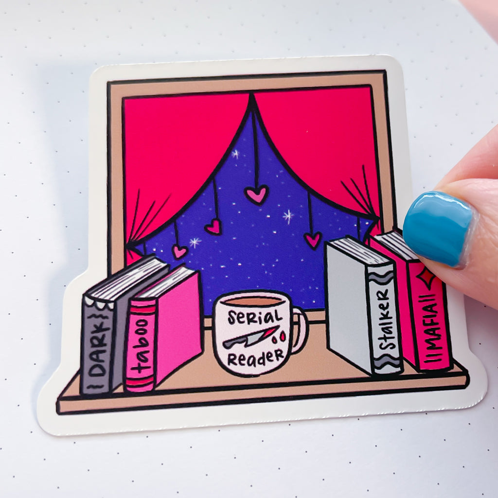 Dark Romance Window Vinyl Die Cut Sticker