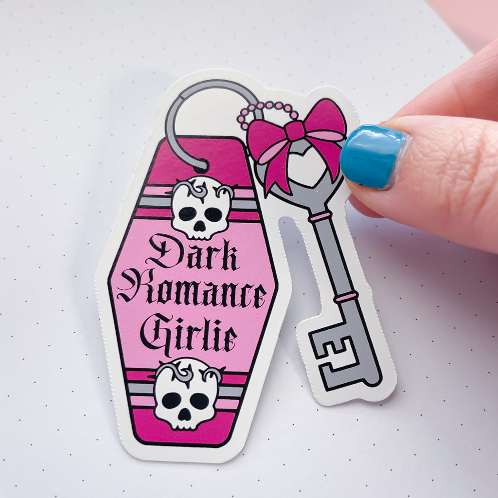 Dark Romance Keys Vinyl Die Cut Sticker