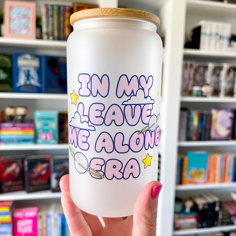 Leave Me Alone Era Frosted Can Glass