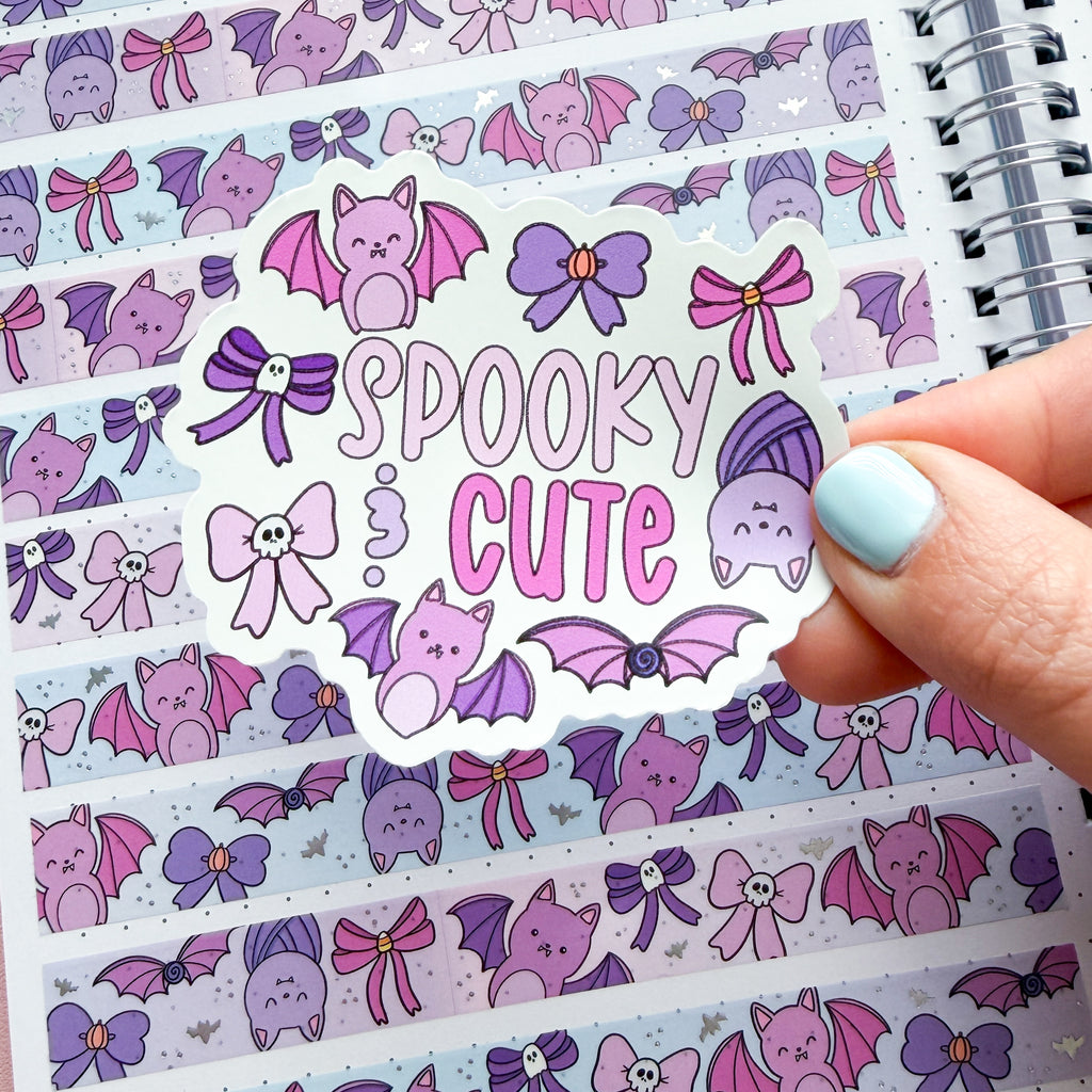 Spooky & Cute Bats Vinyl Die Cut Sticker