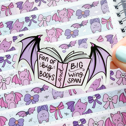 Big Books & Wingspan Vinyl Die Cut Sticker