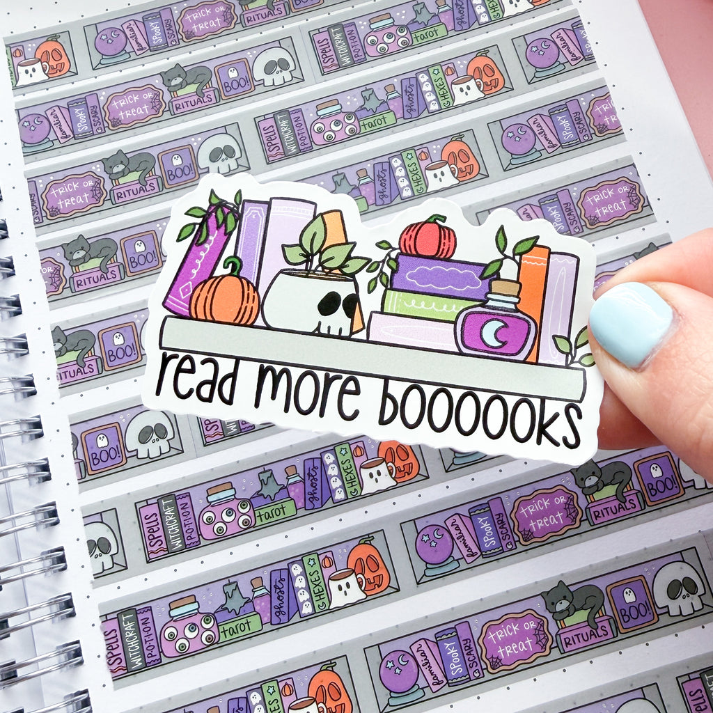 Read Boooks Bookshelf Vinyl Die Cut Sticker