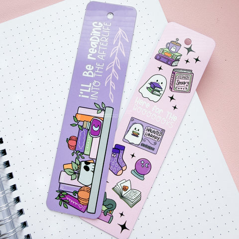 Halloween Bookish Metal Bookmark