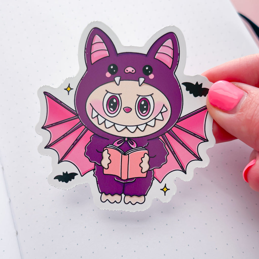 Batty Monster Vinyl Die Cut Sticker