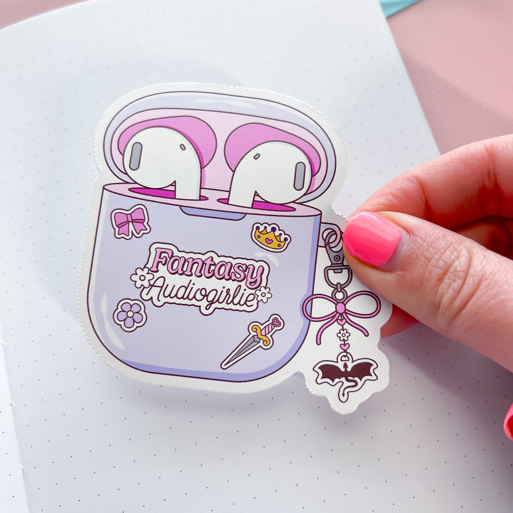 Audiobook Fantasy Vinyl Die Cut Sticker