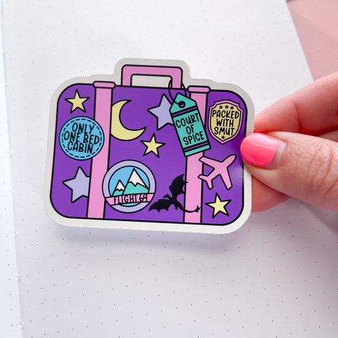 Fantasy Suitcase Vinyl Die Cut Sticker