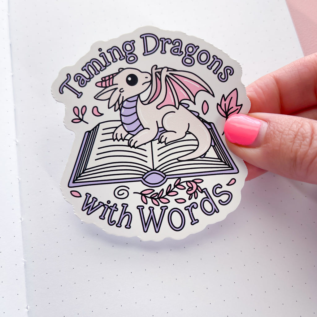 Taming Dragons Vinyl Die Cut Sticker