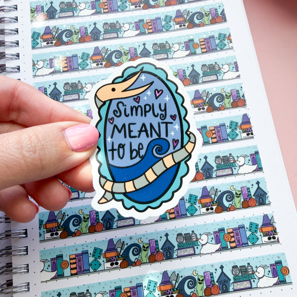 Meant To Be NBC Vinyl Die Cut Sticker