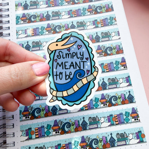 Meant To Be NBC Vinyl Die Cut Sticker