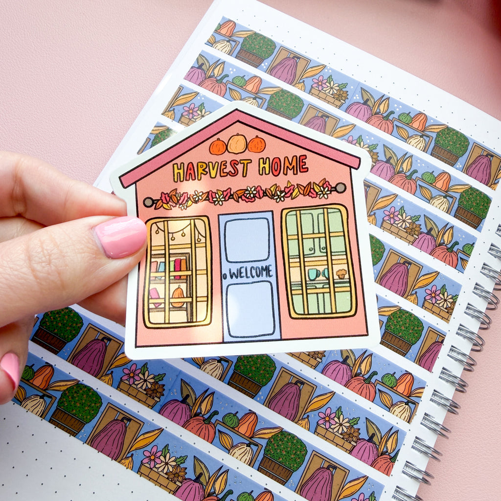 Harvest Home Vinyl Die Cut Sticker