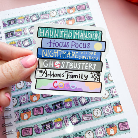 Cute Halloween Movies Vinyl Die Cut Sticker