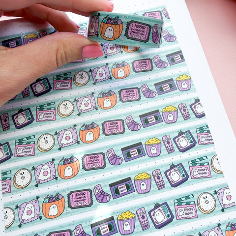 Cute Scary Movie Washi Tape (15mm)