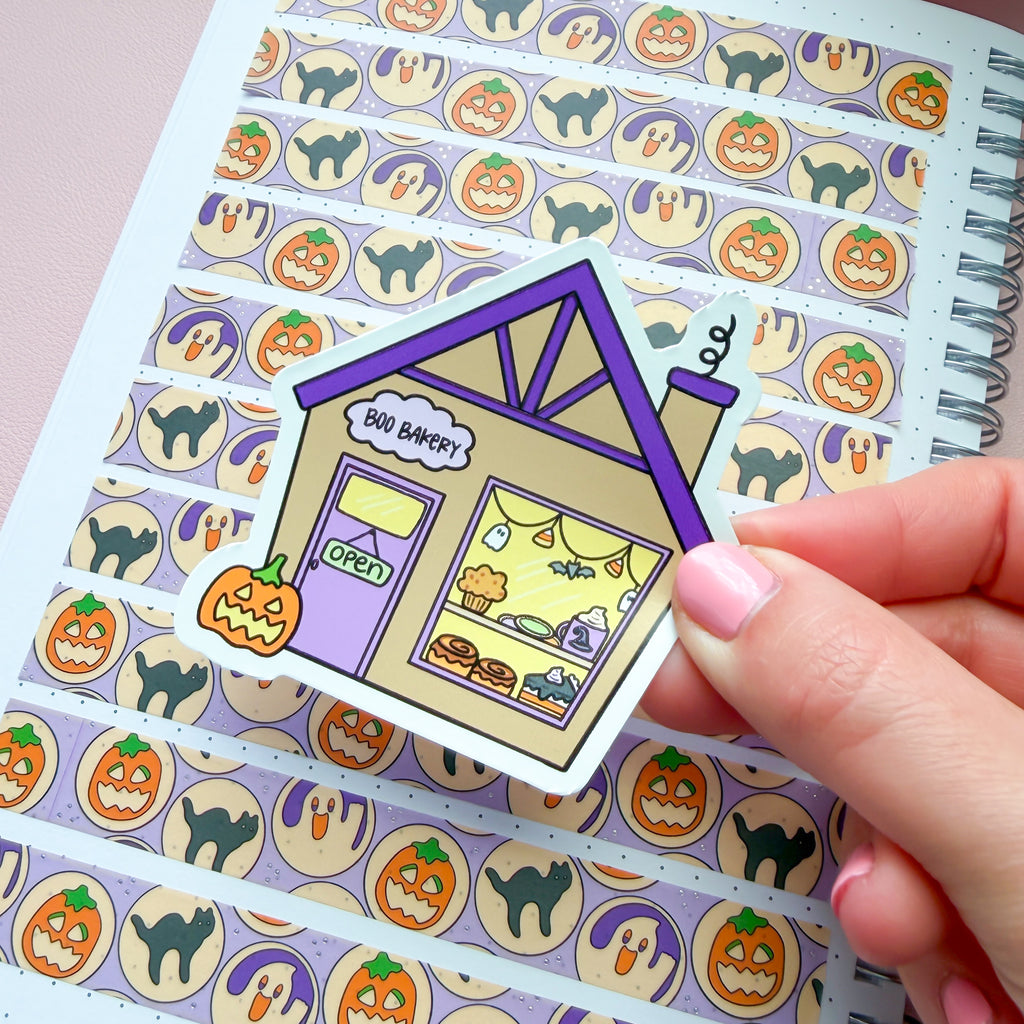 Boo Bakery Vinyl Die Cut Sticker