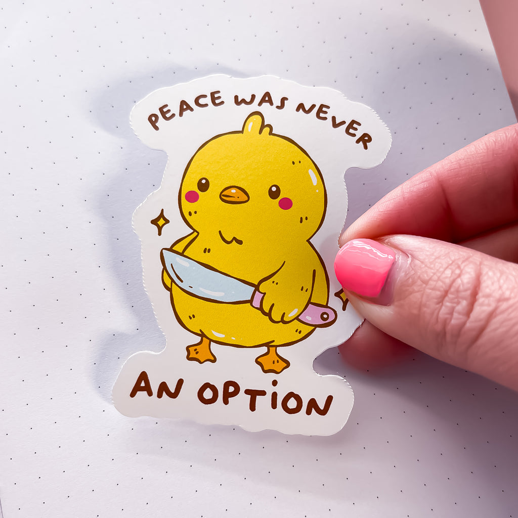 Angry Chickie Vinyl Die Cut Sticker