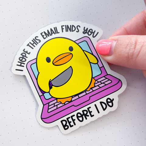 Email Chickie Vinyl Die Cut Sticker