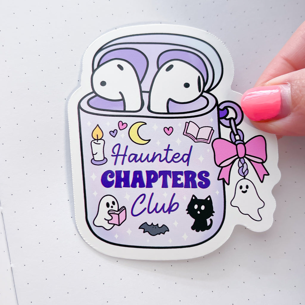 Spooky Audiobook Vinyl Die Cut Sticker