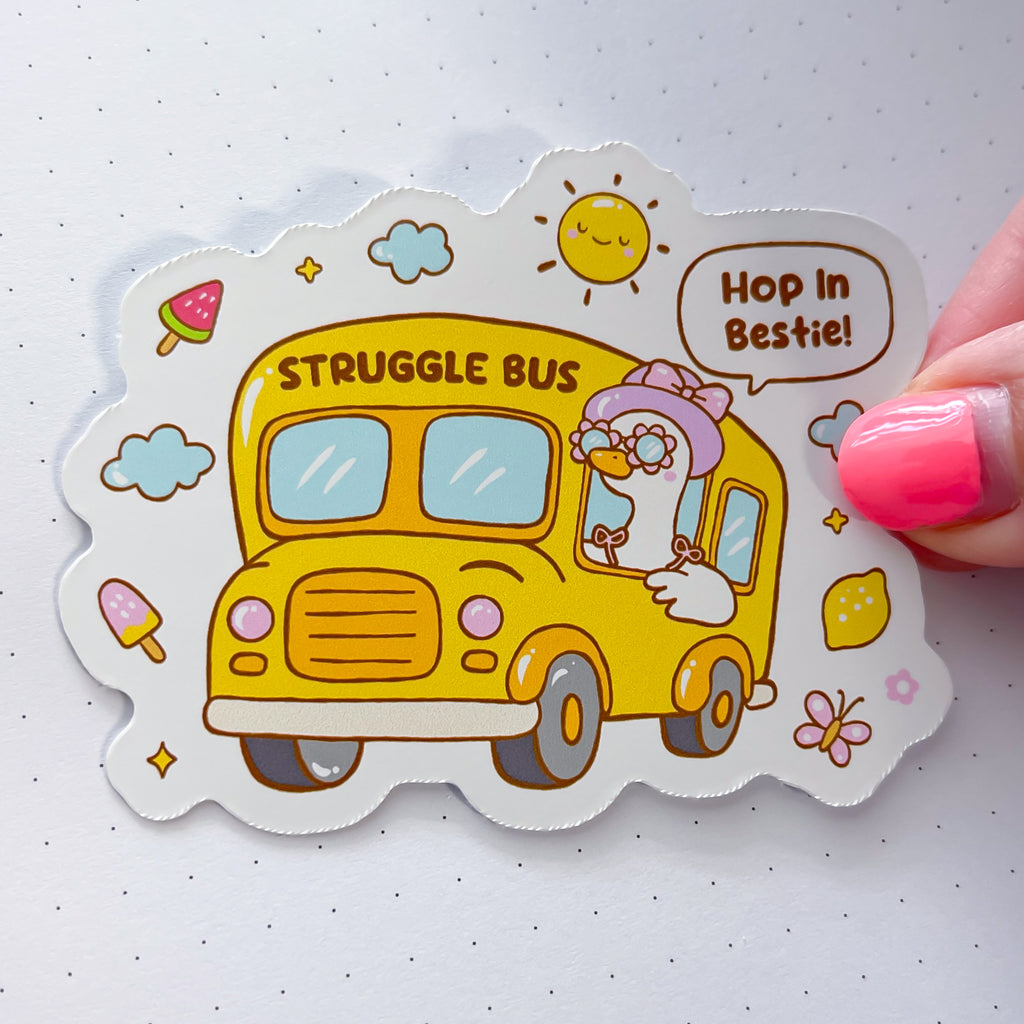Struggle Bus Vinyl Die Cut Sticker