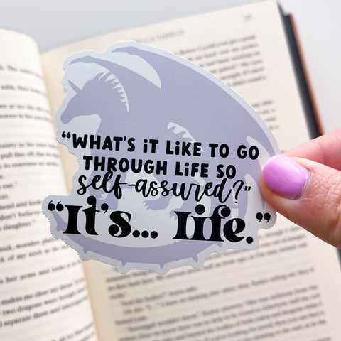 Tairn Life Quote Vinyl Die Cut Sticker | Iron Flame OFFICIALLY LICENSED
